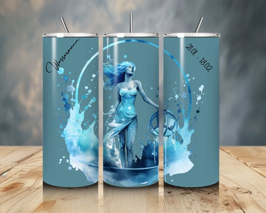 Tumbler "Sternzeichen Wassermann"